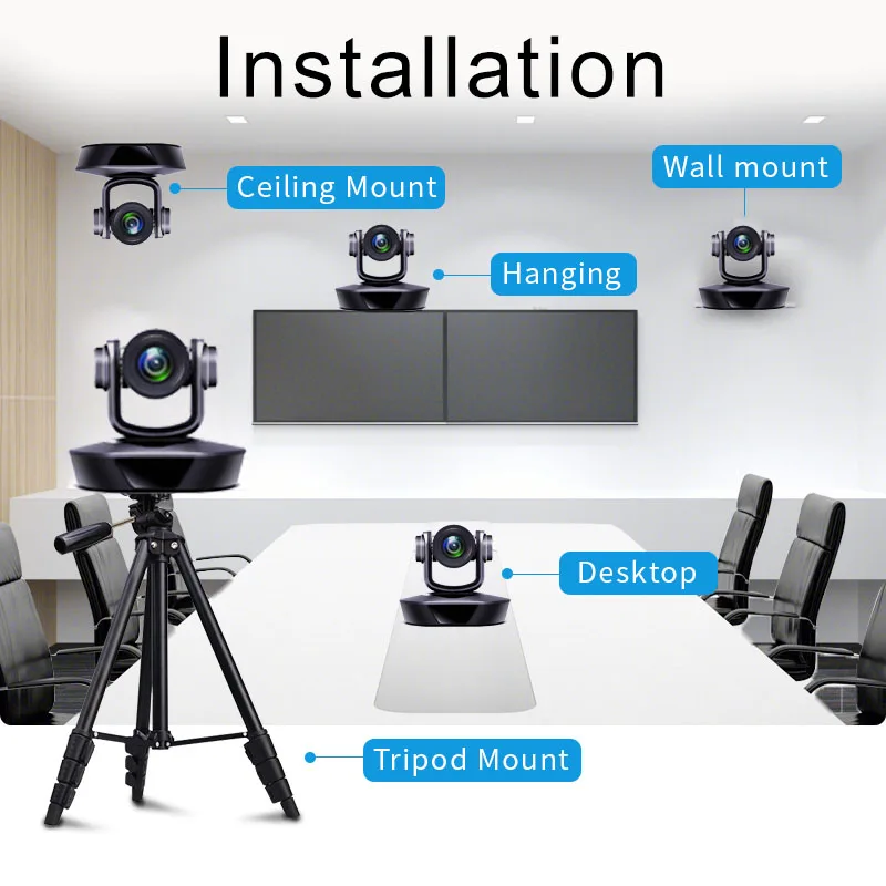 Миниатюрная веб-камера для ПК, 20X Ip-камера для компьютера, Ptz видеокамера, живой поток с Usb3.0 и Hdmi сетевой Конференц-камерой