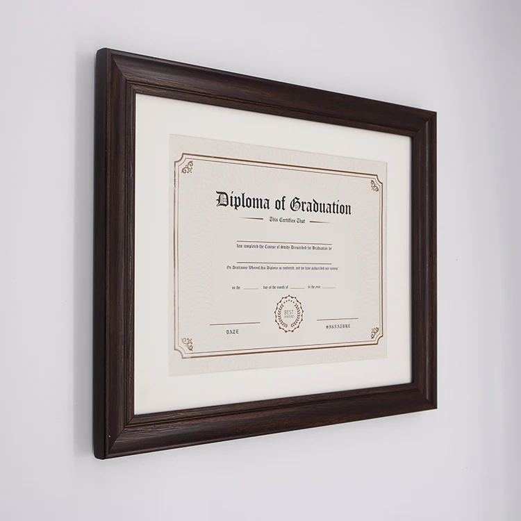 Wooden University Graduation Certificate&Diploma Frame for Diploma& Picture Wall display