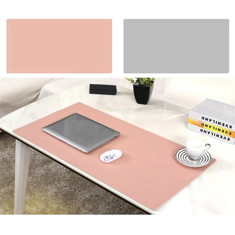 80*40cm Factory Custom Logo PU Leather Writing Pad Desk Mat Office Printed Non Slip Office Home Desk Keyboard Desk Mat