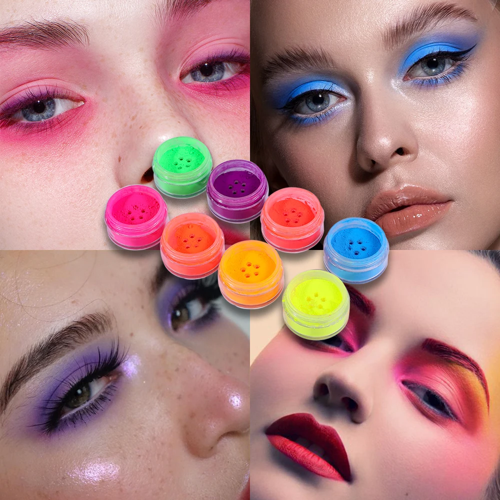 Talc Free Single Loose Pigment Eyeshadow Wholesale Custom Eyeshadow Private Label Neon Eyeshadow Powder