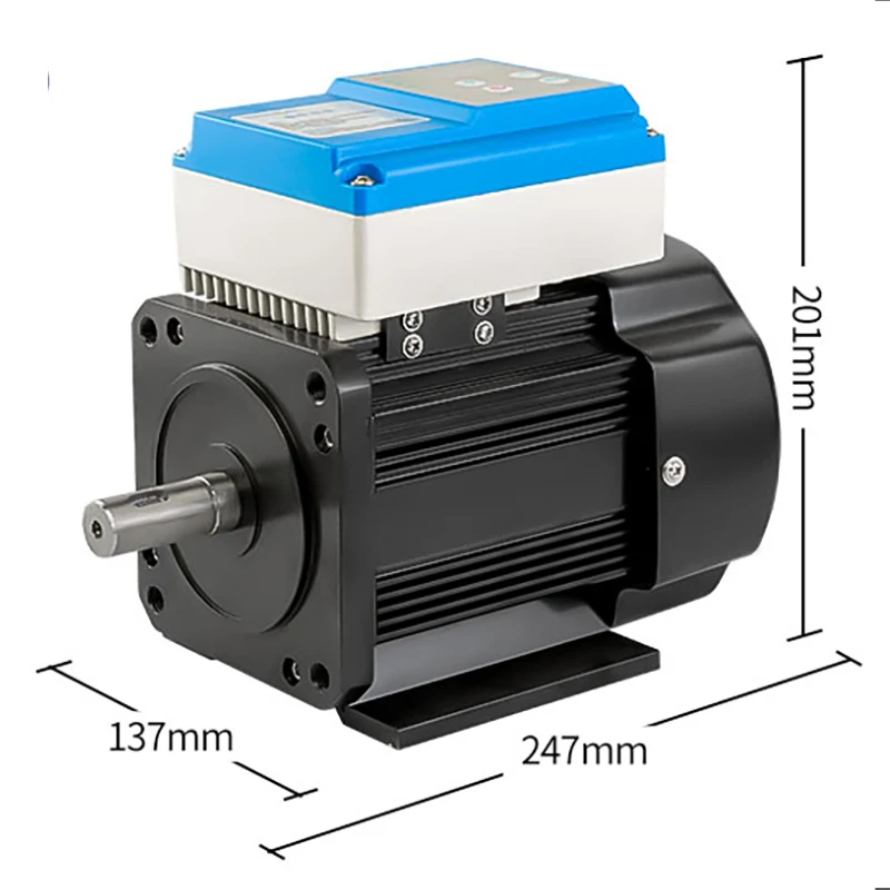 Permanent magnet frequency conversion speed control single-phase motor 220V small motor pure copper soft start forward AC motor