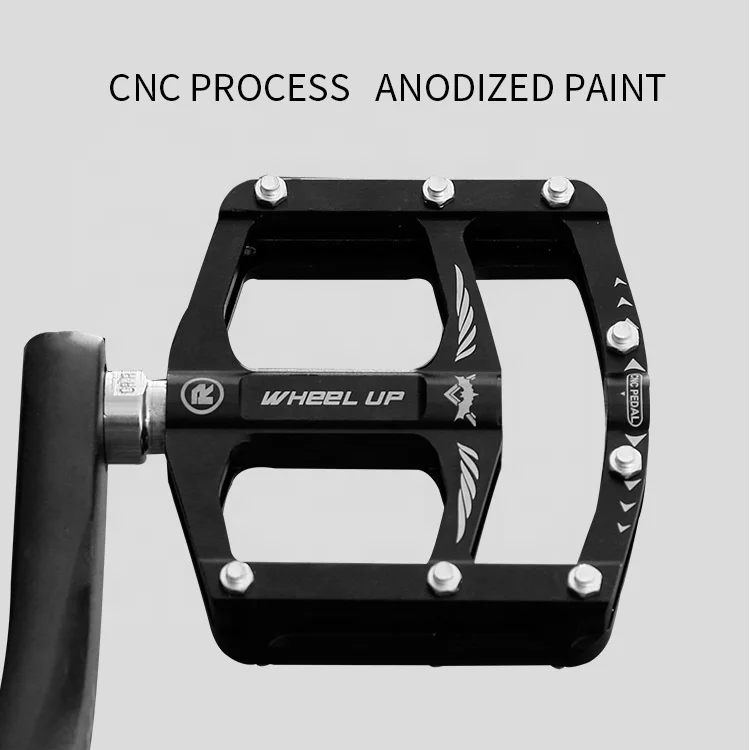 WHEEL UP Wholesale 9/16' Waterproof Ultralight 2 Bearing Pedal Dustproof Aluminum Alloy Bicycle Pedal For MTB Bike