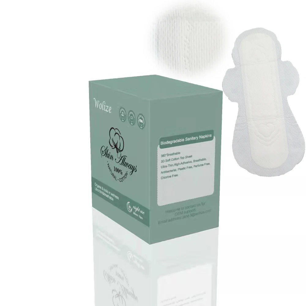 Customizable Lady Sanitary Napkin ingredient safety China factory sale good price Eco-friendly
