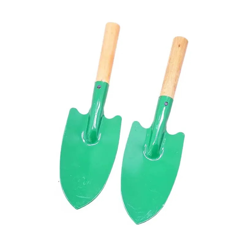 Camping Metal Hand Spade Tool Plant Soil Gardening hand Spade Shovel Portable Digging Small Round Nose Hand Garden Shovel