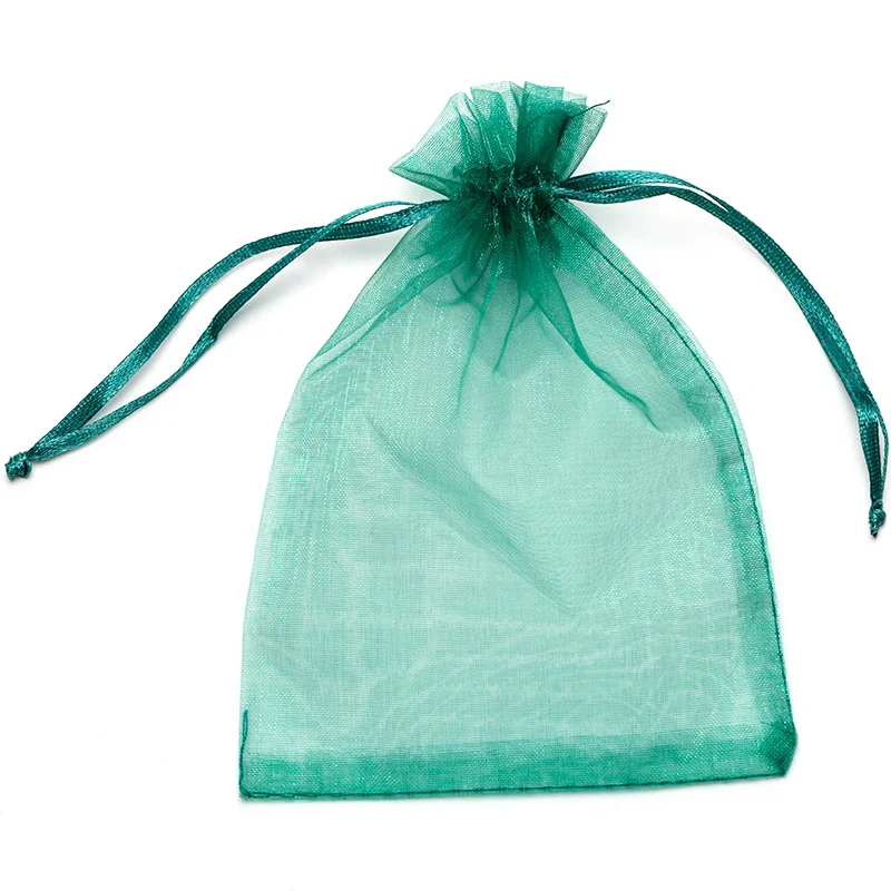Huiran Custom Mesh Organza Pouches Candy Bags Large I Black Organza Gift Bag Drawstring Custom Organza Bag Wholesale