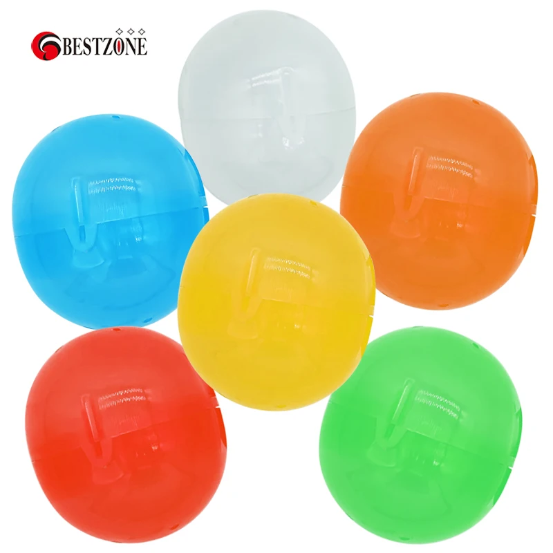 wholesale colorful 63*70 mm 2.5' conjoined plastic capsules for toy vending machine