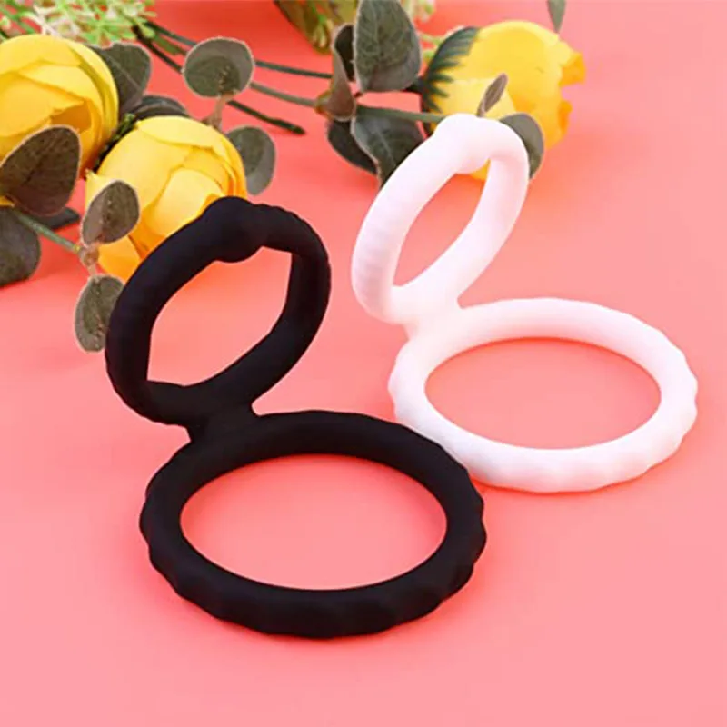 Penis cock double ring