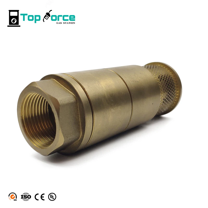 
Bottom check valves Double Poppet Brass Foot Valve for Fuel Dispenser 