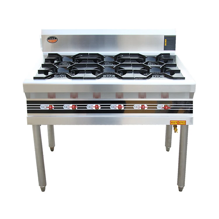 China Manufacturers Big Size 8 Burner Gas stove