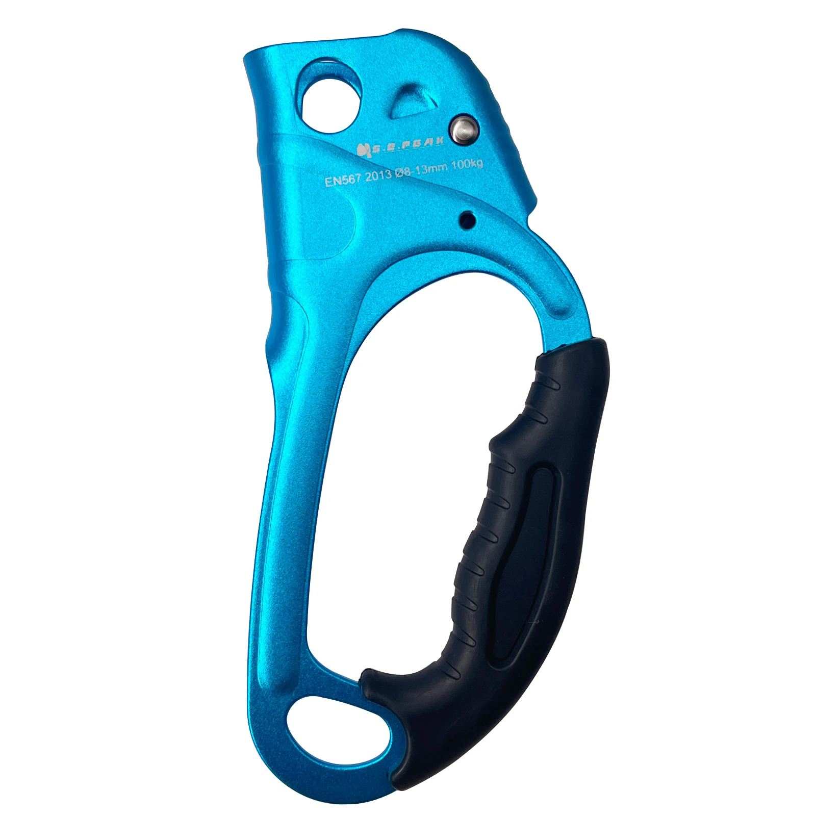 CE Standard Climbing Right Hand Ascender Climbing Hand Rope Aluminum Ascender For Nylon Rope