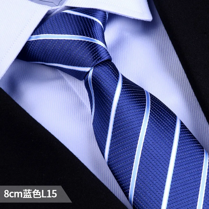 ODM OEM Wholesale Neck Tie High Quality Fashion polyester Woven Italian Mens Silk Neckties Black Mens Tie