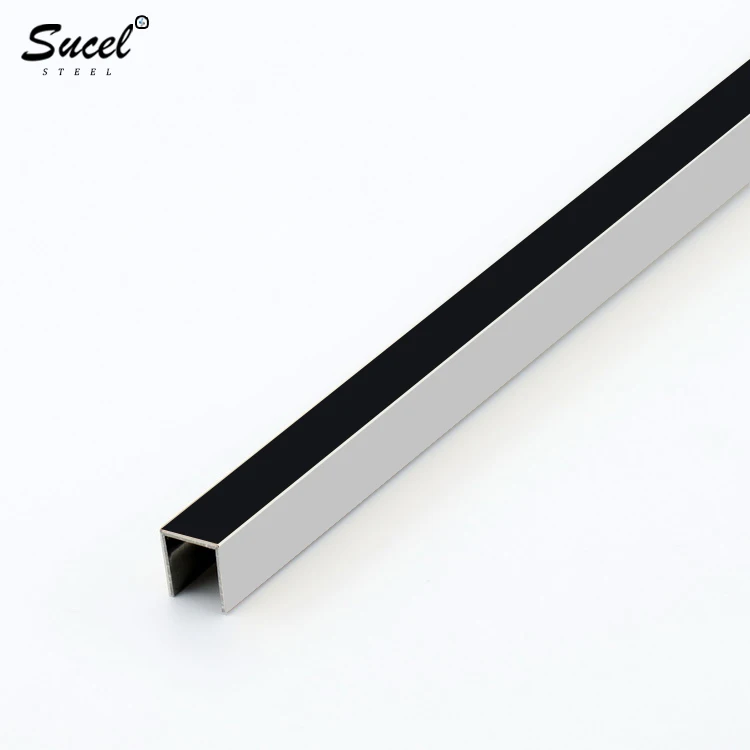 FoShan Manufacturer SUCEL Stainless Steel Tile Trim Rose Gold U Profile Hot Sale 304 Grade Tile Accessories Free Sample