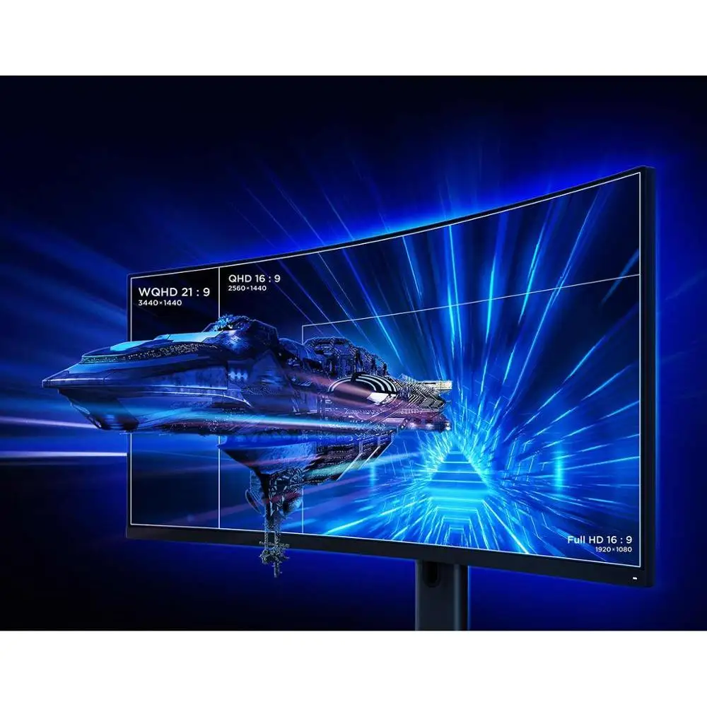 Global Version New Original Xiaomi 34 inches Curved Display Monitor MI Mijia Youpin Curved Gaming Monitor Display