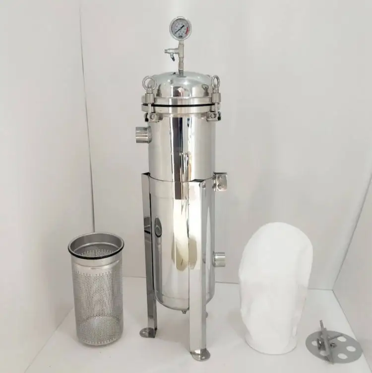 Фильтр-мешок из нержавеющей стали, высокоэффективный фильтр для предварительного фильтрации масла с корпусом для пищевого масла