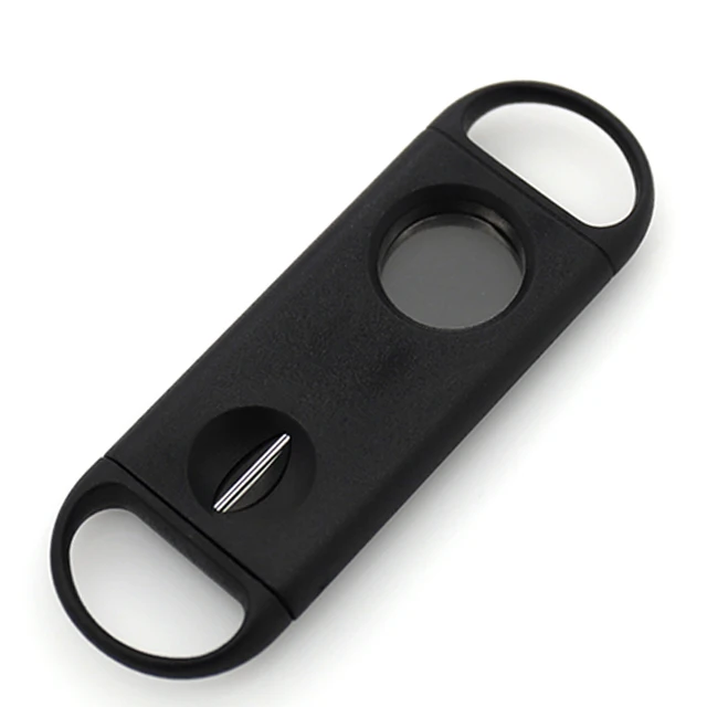 custom logo black cutters accessories tool  v cut scissors cigar cutter for ladies
