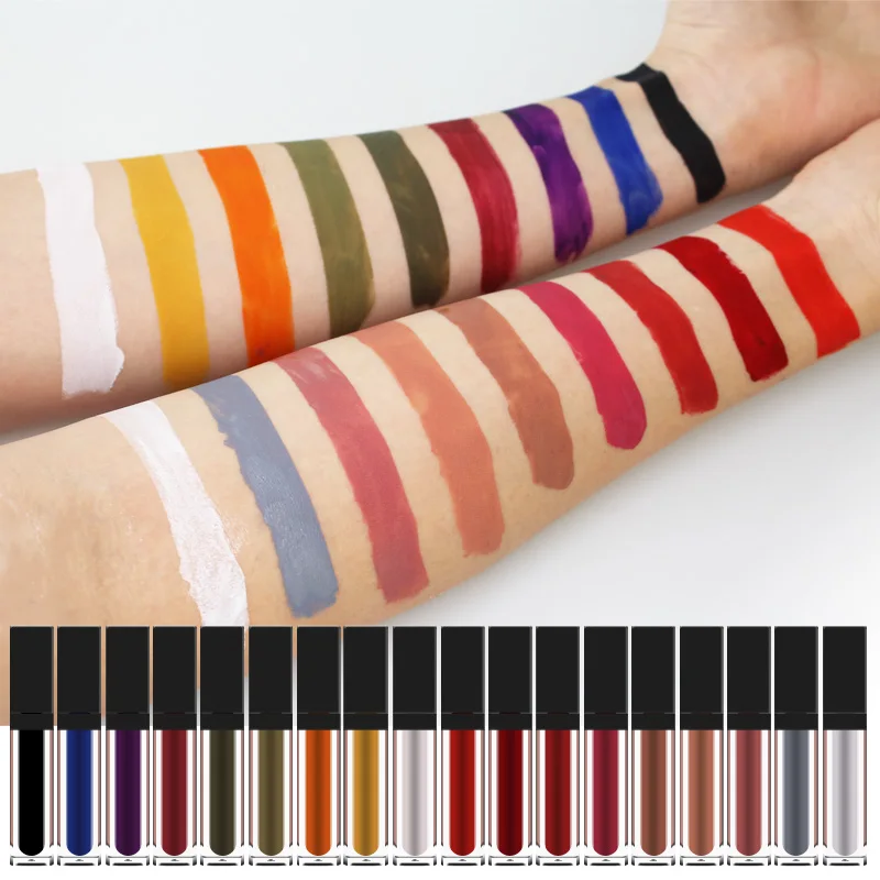 Wholesale 100 Color Custom Logo Waterproof Women Lip Gloss Liquid Matte Lipstick Private Label Makeup Lip Gloss Liquid Lipstick