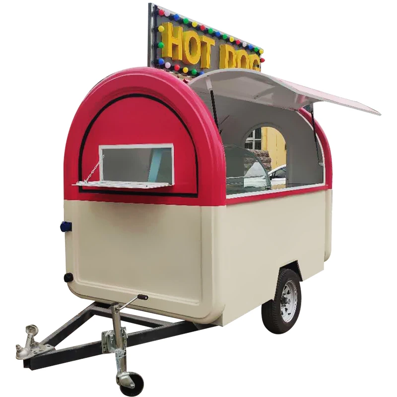 TUNE Fast Food Trailer for Sale USA Carrito para Vender Jugos Food Truck Trailer Pretend Play Food Cart