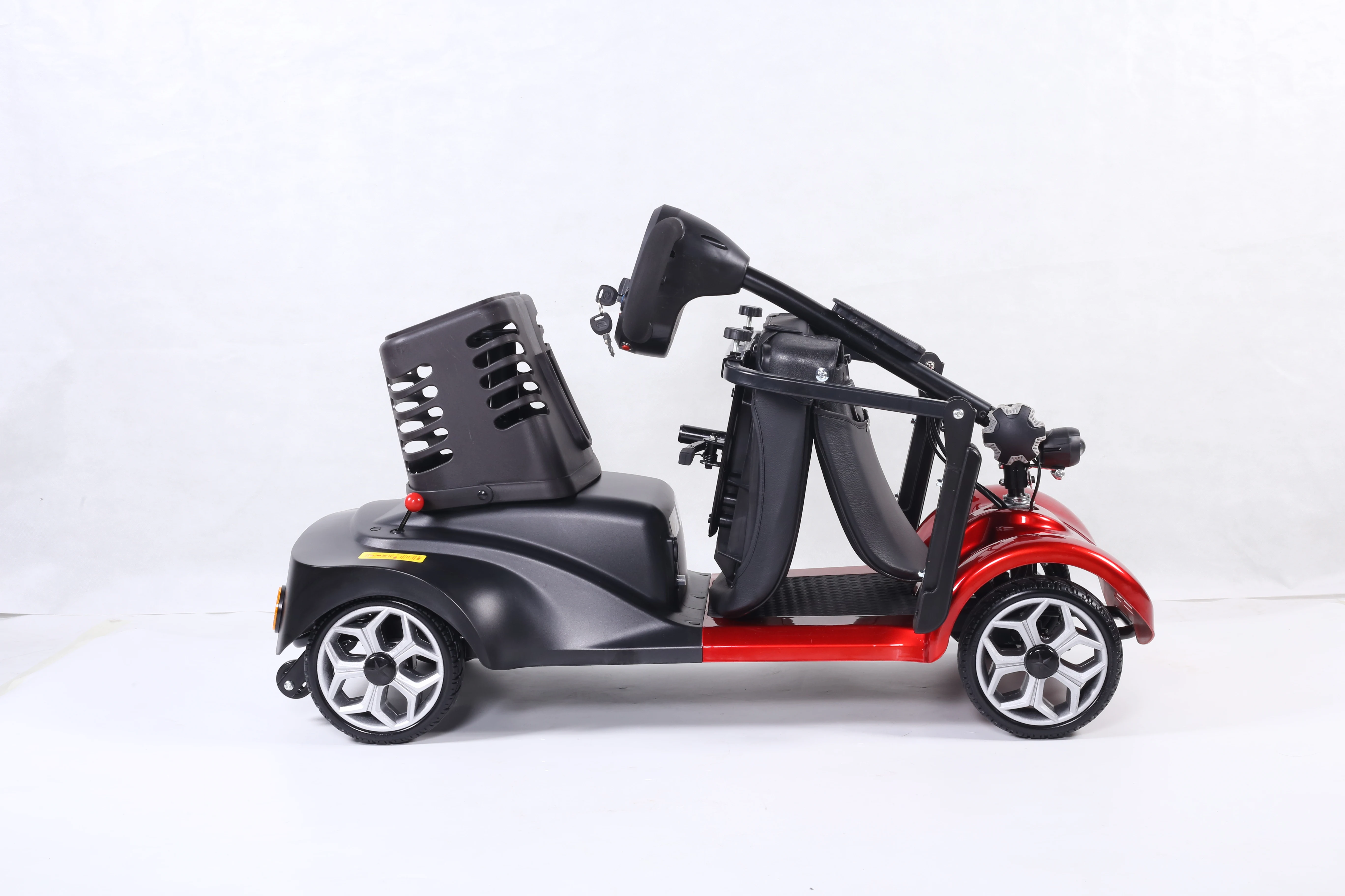 min smart 4 wheel mobility elderly disability folding electric scooter adult for handicapped