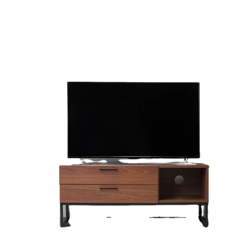 Modern TV Stand for 55 60 65 70 inch TV, Wood TV Table Media Console Industrial & Rustic Entertainment Center for Living Room