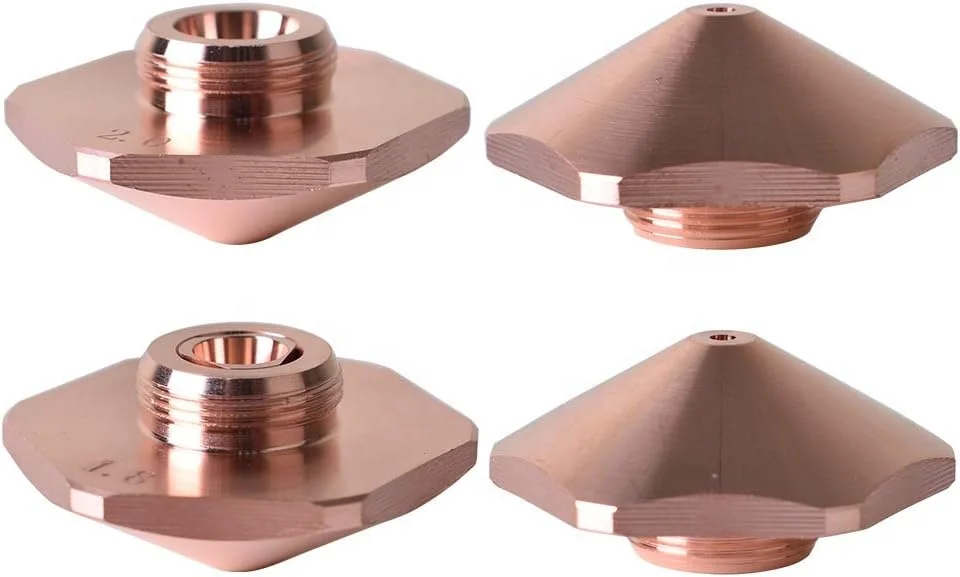 2024 Bodor Hexagonal Laser Nozzle Dia.32mm H15mm M14 Single / Double Layers aperture 1.0-4.0mm Fiber Laser Cutting Head Nozzles