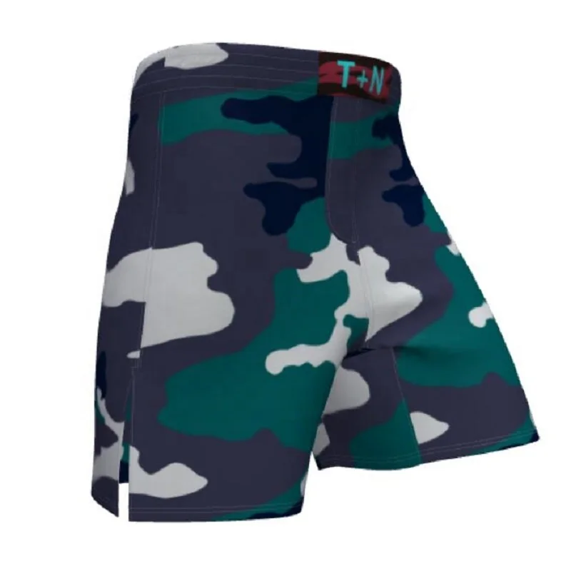 Tonton Sportswear Polyester  Mixed Martial Arts  Custom Sublimation Camo MMA Shorts MMA WEAR Fight short