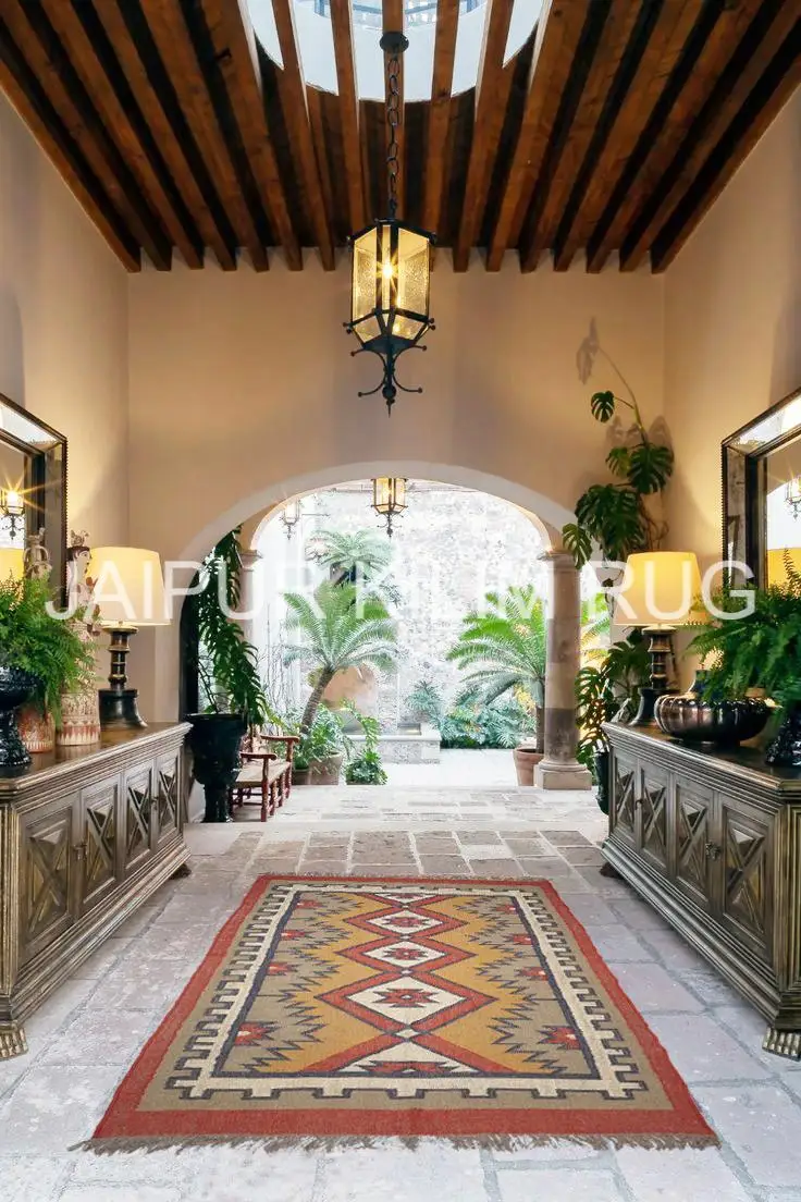 Handwoven Kilim Carpet Jute Wool Hallway Runner Wholesale Rugs Carpets Handmade Floor Mat Indian Kilim Rug