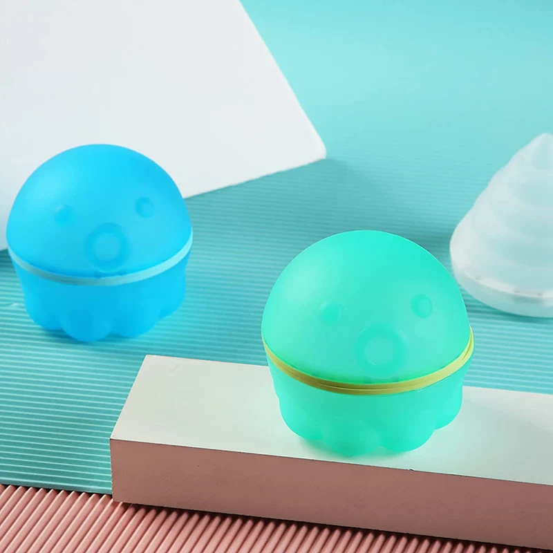 Reusable Water Balloons with Mesh Bag Latex-Free Silicone Quick Self-Sealing Water Bomb Splash Fun for Kids Adults