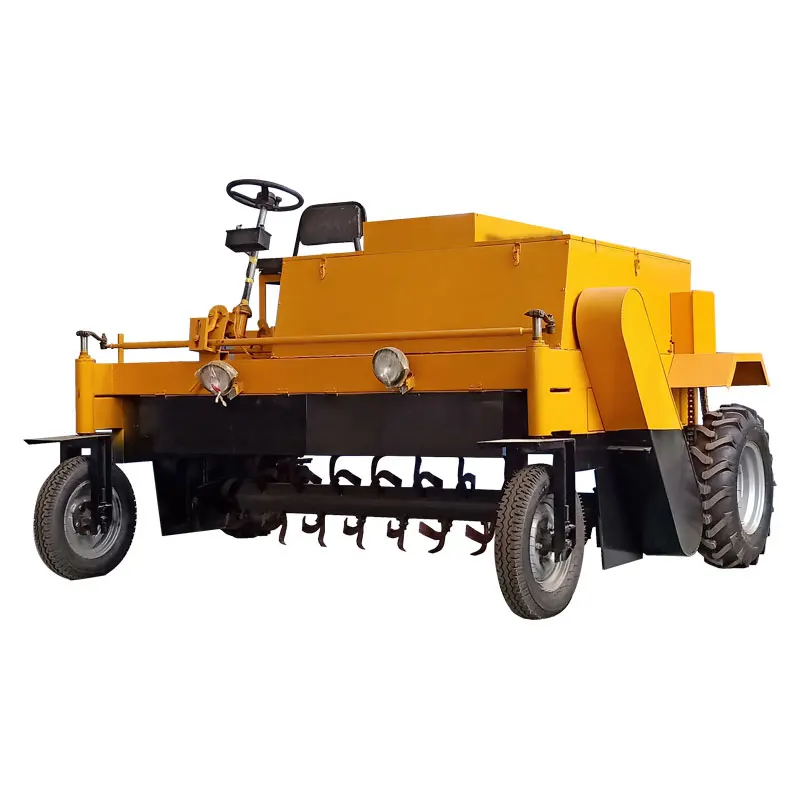 Indian Super Elektrische Walking Compost Turner Tool Making Machine Production Line Plant from Garbage 1000