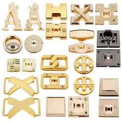 custom zinc alloy turn twist lock metal accessories decoration metal bag lock for handbag