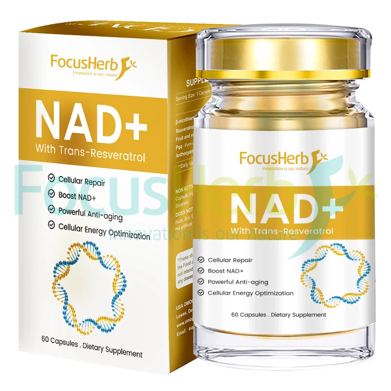 Focusherb Customized Nad дополнение Ture NAD + Транс ресвератрол твердая капсула