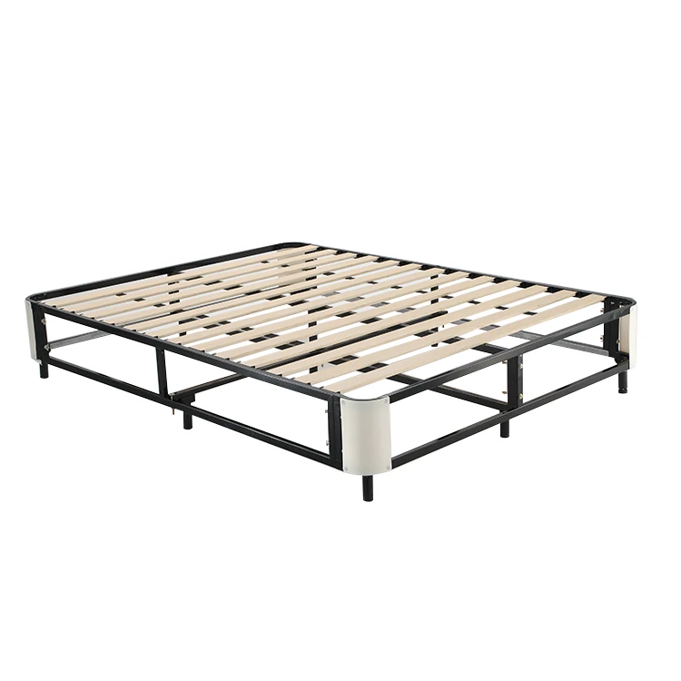 Modern king size bed metal frame set queen size plywood bed frame