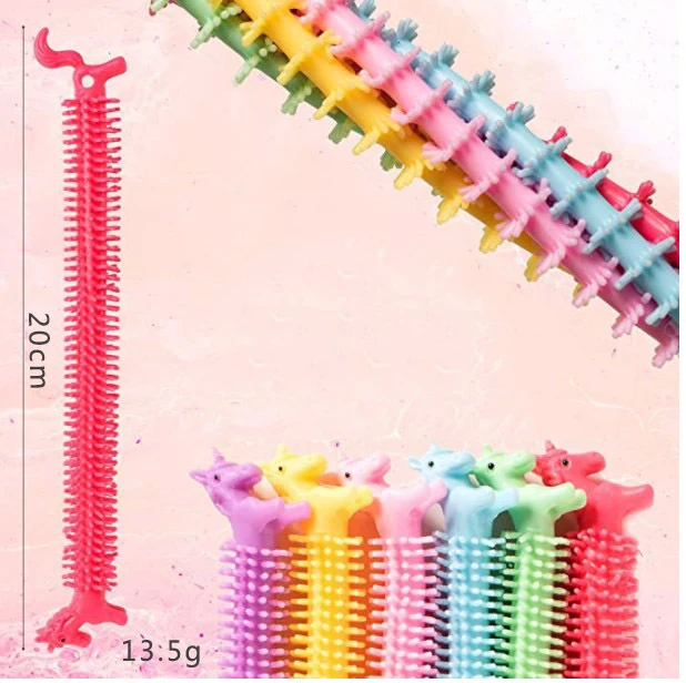 Hot Sale Multicolor Unicorn Stretchy Strings Bracelet Sensory Stress Relief Toys Unicorn Stretchy Strings Fidget Sensory Toys