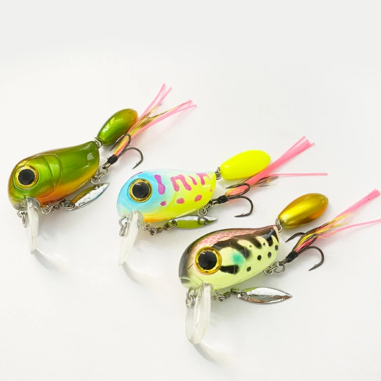 Topwater Lure SA40 CRANK 40mm+20mm  8g 10 Colors Floating Lure Bass Pike Wobblers Crankbait