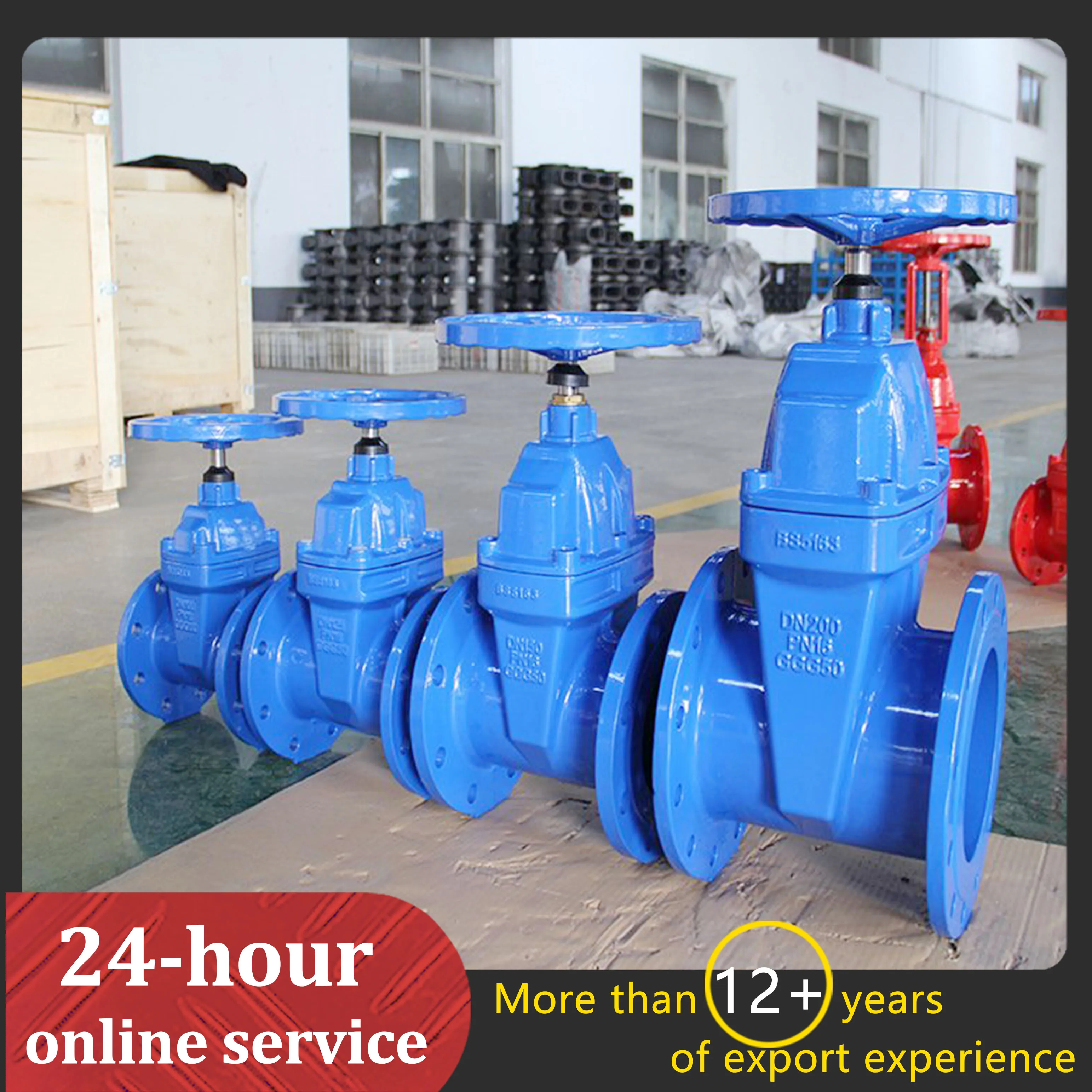 DN50-DN1000 100mm Gate ValvesManual / Electric Gate Valve Pn40 PN10/PN16 Stainless Steel Gate Valve