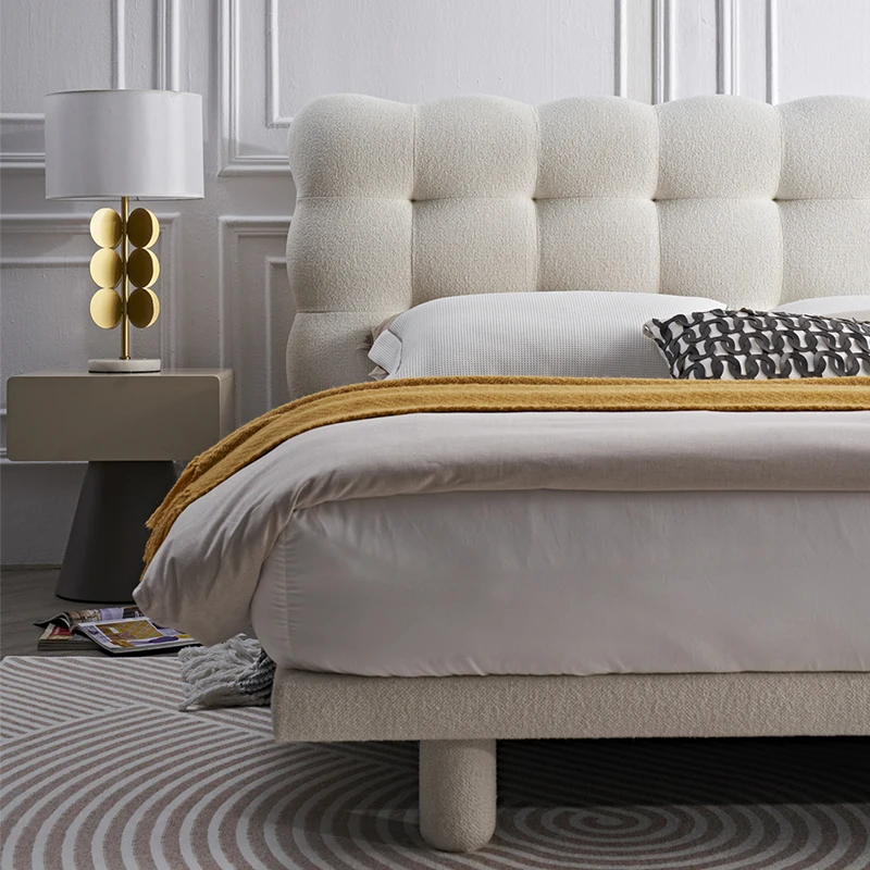 GC Frame King Size Luxury With Soft Bed Headboard Platform Single Double Size Twin Full Queen Up-holstered Soft Bed