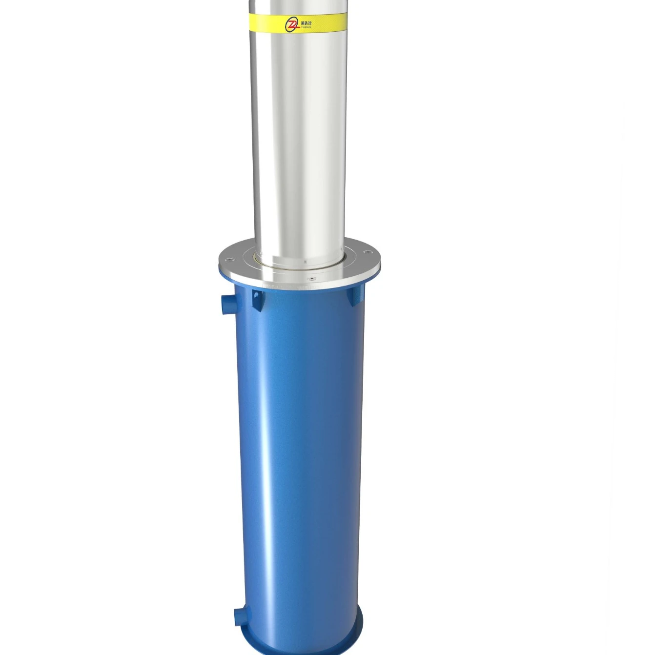 Parking barrier 273 diameter pole hydraulic electric rising bollard for sale