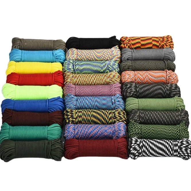 500 цвета 100ft 200ft 400ft 500ft 1000ft открытый парашютный шнур 550 650 750 Паракорд для пеших прогулок парашютный Канат