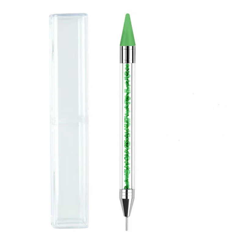 Nails Salon Professional Nail Art Pen Tools Rhinestones Dotting Picker Pick Wax Pen For Crystal