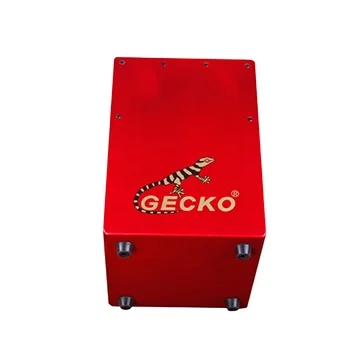 GECKO CS70 Child Cajon box drum Hot sale customized logo Colorful kids red birch wood mini cajon drum for music education