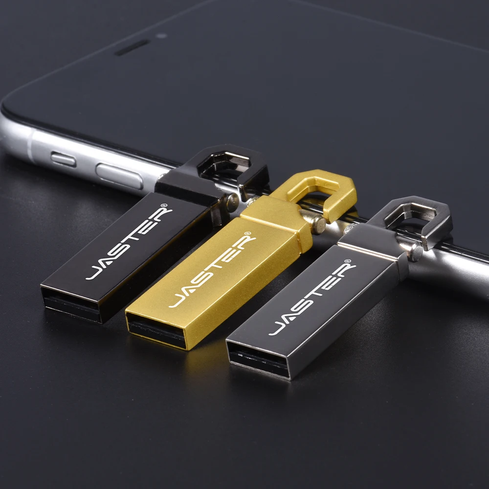 Металлический флеш-накопитель JASTER USB2.0 объемом 8 ГБ 16 32 64 128