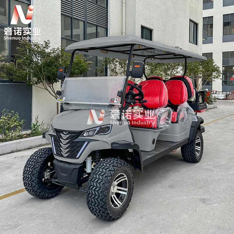 petrol Golf Cart High Quality Club Car Off Road 4+2 Seater New Performance gasoline Golf Cart