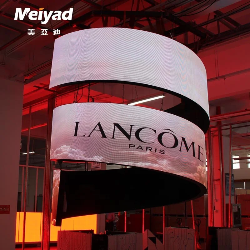 Indoor Curved LED Panel Display P1.8 P2 P2.5 P3 P4 Flexible LED Soft Module 320x160mm Full SMD Color Cylinder LED Screen