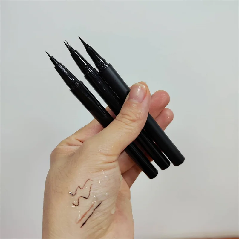 High quality private label make your own brand lip and black liquid thin eyeliner brush pencil
