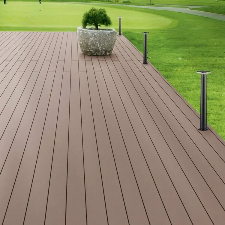 New designed Outdoor Engineering anti-scratch/UV sanding capped wpc floor composite decking patio decking