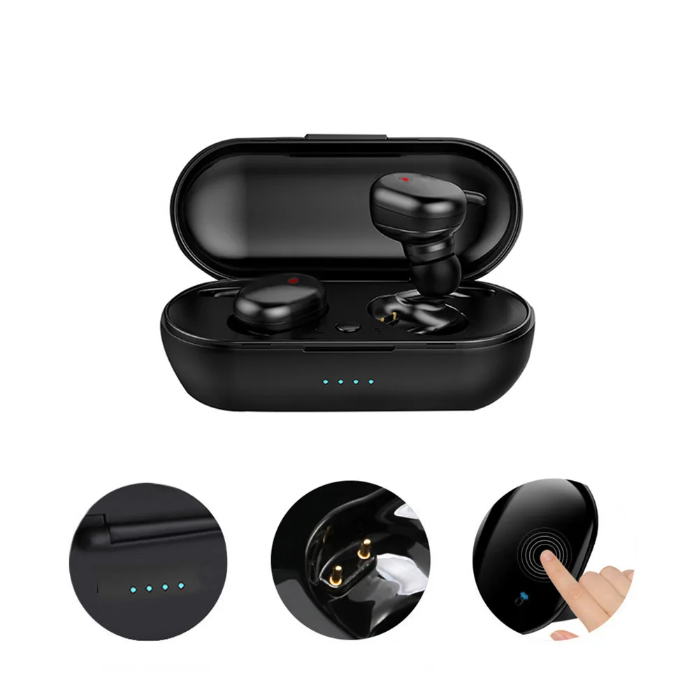 Y30 Wireless BT 5.0 Headphones Wireless Earbuds with Charging Case For iPhone For Samsung