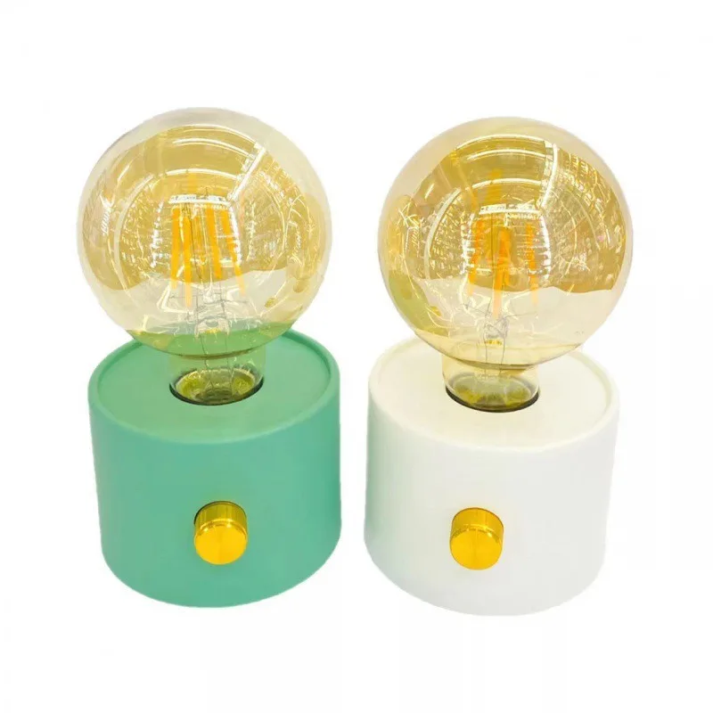 Mini night light tungsten filament lamp for bedroom and bedside creative retro camping portable table lamp restaurant table lamp