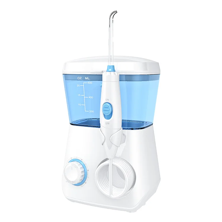 Wholesale 10 Modes 600ML Tank Water Jet Waterproof IPX7   Rechargeable Water Flosser Water Thread Oral Dental Irrigator Portable