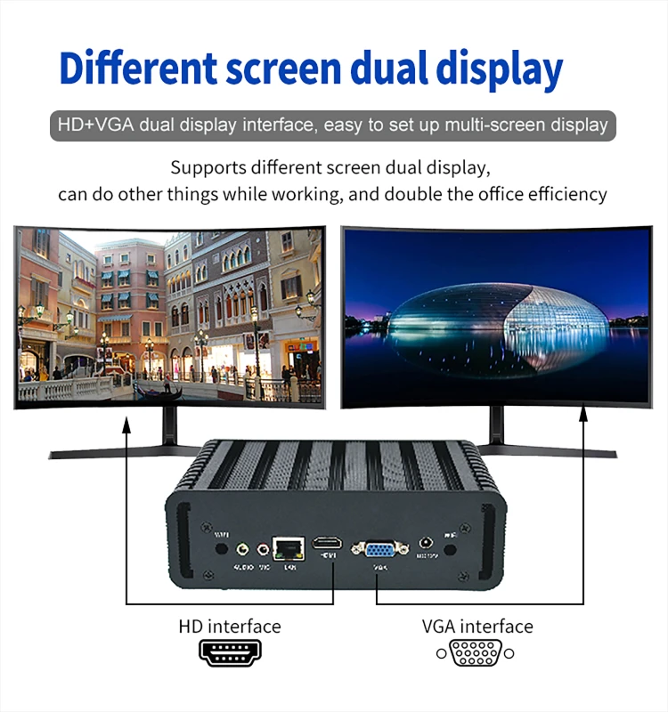 Sharerdp Core I3 I5 I7 10th 12V 5A 8GB RAM 2 Lan Wall Mount Linux Embedded Mini Share Comput Mini PC Fanless For Business