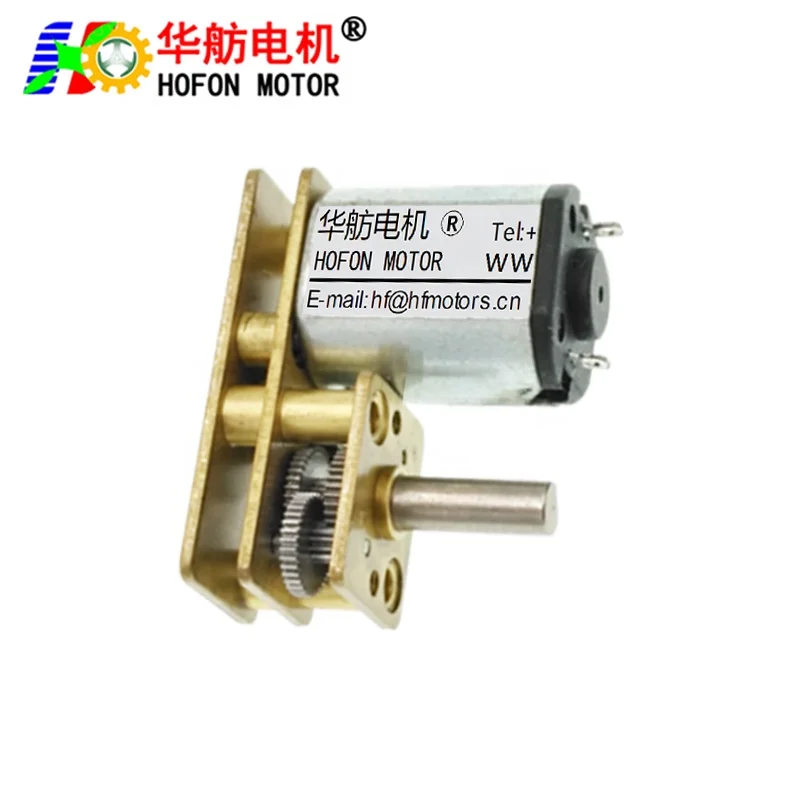Hofon hot sale GM1024-N10 high torque 3V 5V 6V 12V mini small permanent magnet DC Metal Gear Motor With Gear Box For Smart Home