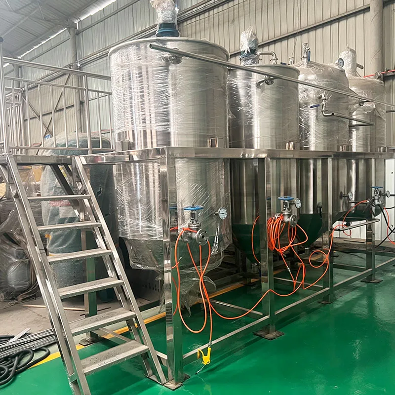 Small Edible Oil Plant Use Oil Refining Machine for Peanut Oil Soybean